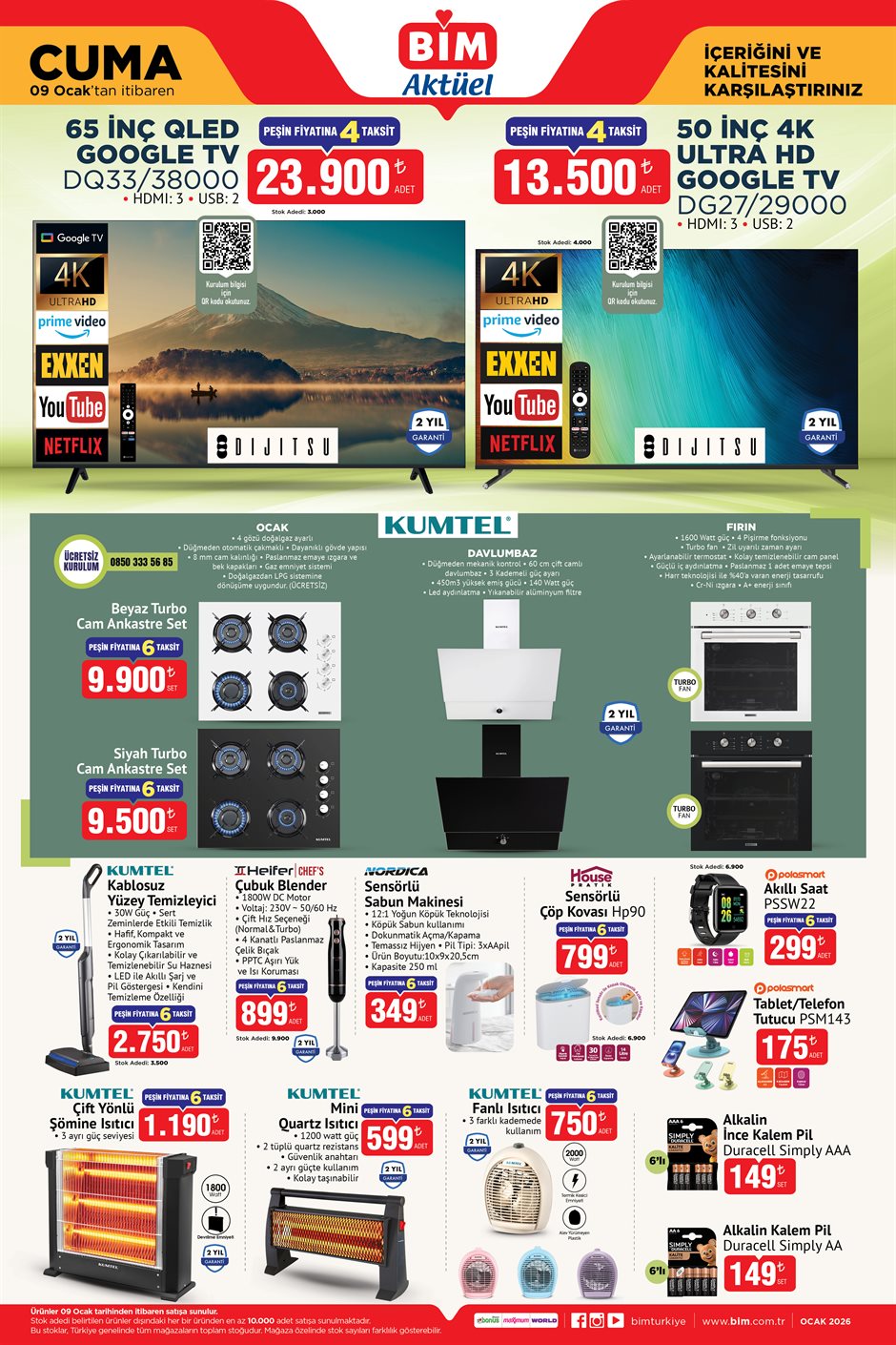 Bim 9 Ocak 2026 Aktüel Ürünler Kataloğu: Yeni Yılın İlk Büyük Cuma Fırsatları!