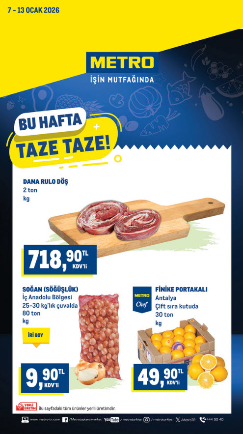 Metro Türkiye 7 Ocak 2026 Aktüel Ürünler Katalog İncelemesi: Taze ve Kaliteli Malzemelerle Mutfakta Fark Yaratın