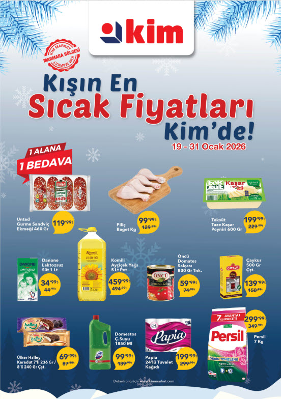 Kim Market’te Kışın En Sıcak Fiyatları: Kim Market 19 Ocak 2026 Aktüel Ürünler Kataloğu İncelemesi