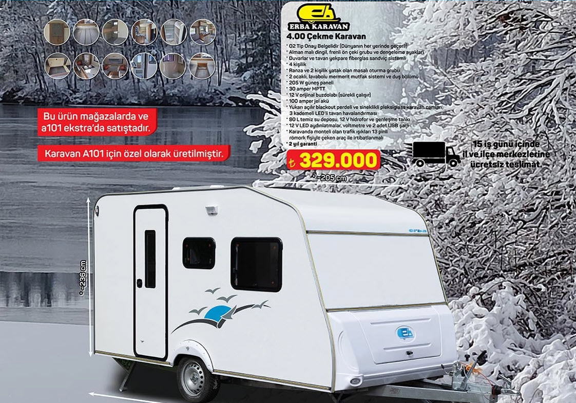 Özgürlüğün Yeni Adresi: A101 Erba Karavan 4.00 Çekme Karavan İncelemesi