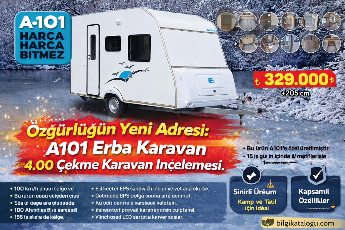 Özgürlüğün Yeni Adresi: A101 Erba Karavan 4.00 Çekme Karavan İncelemesi