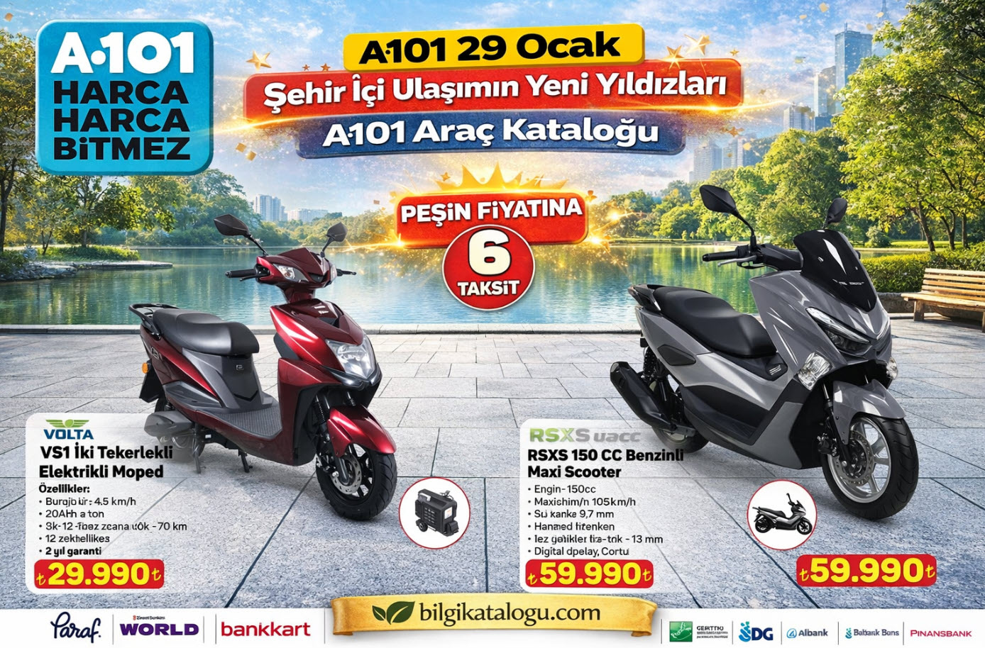 A101 29 Ocak Araç Kataloğu! Şehir İçi Ulaşımın Yeni Yıldızları