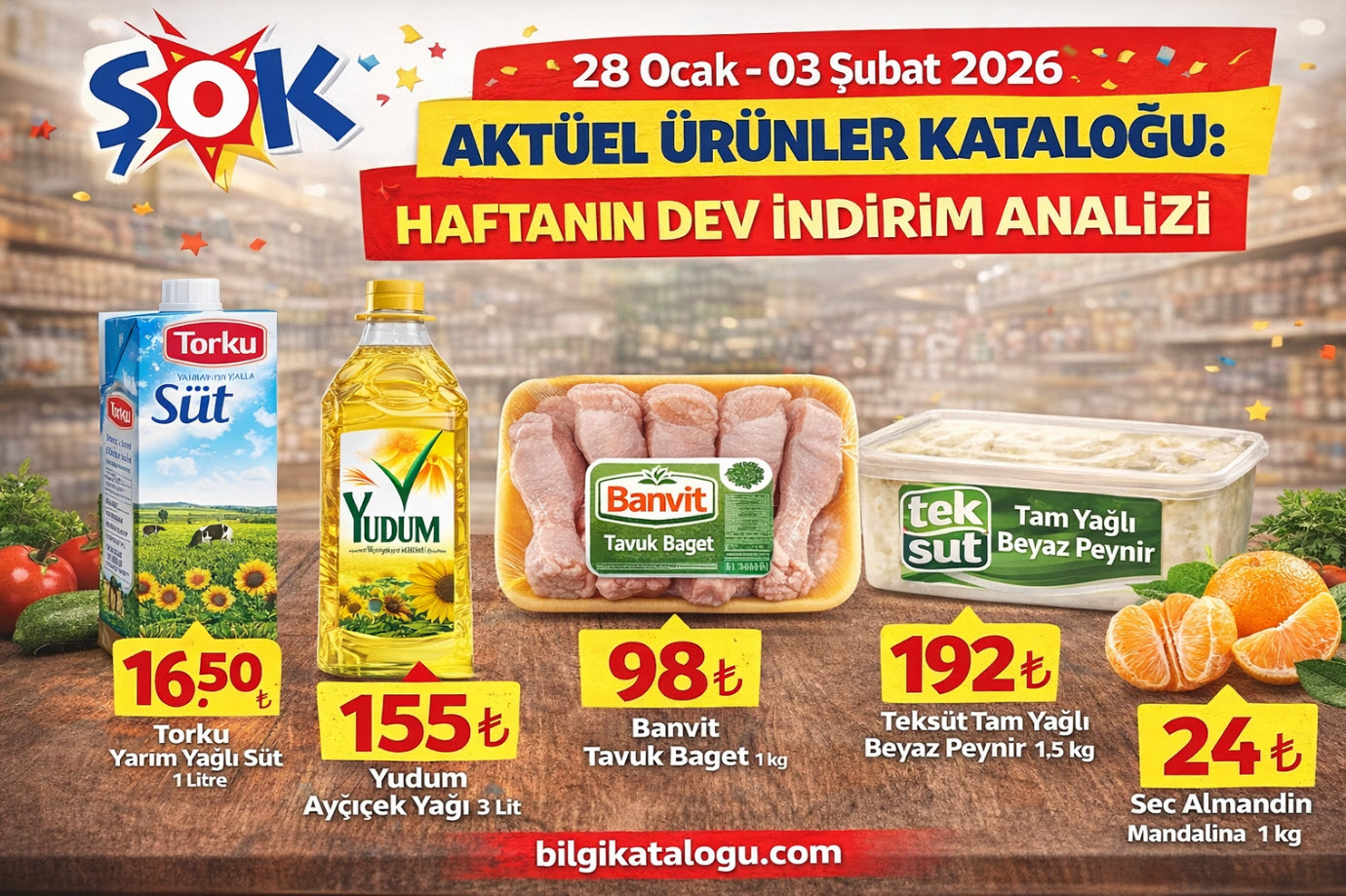 Şok 28 Ocak 2026 Aktüel Ürünler Kataloğu: Ocak Ayı Kapanışına Özel Çarşamba Fırsatları!
