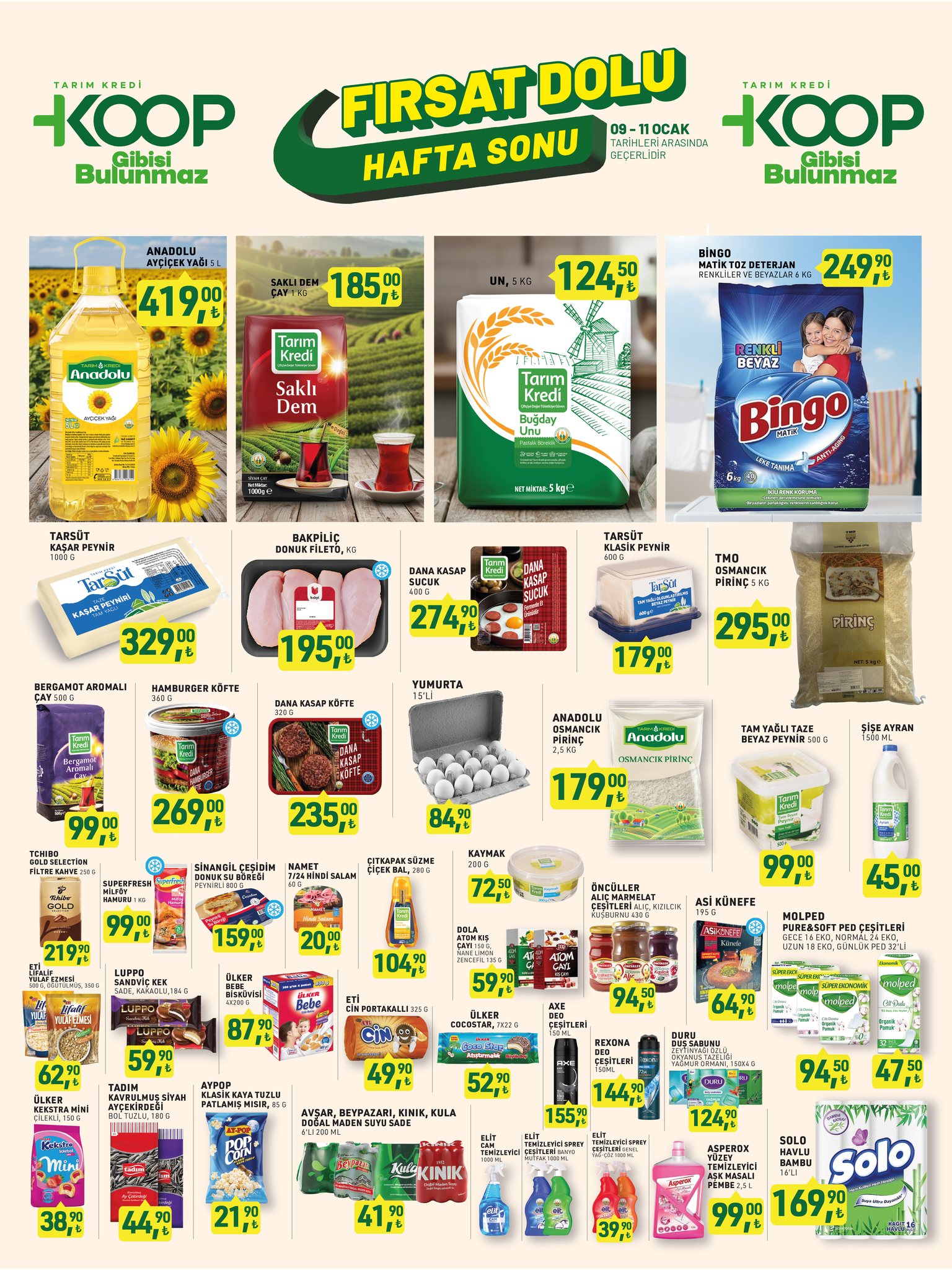 Tarım Kredi 9 Ocak 2026 Kampanyalı Ürünlerinde Neler Var?