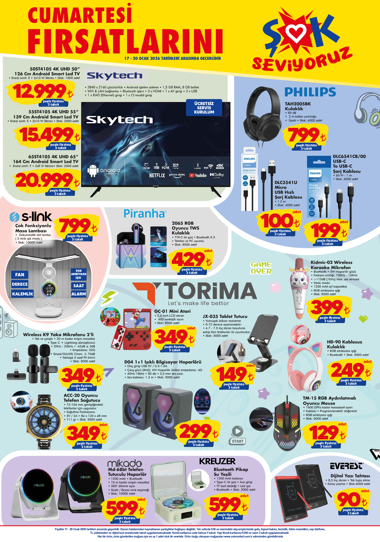 Şok 17 Ocak 2026 Aktüel Ürünler Kataloğu: Hafta Sonu Fırsatlarında Kış Şöleni!