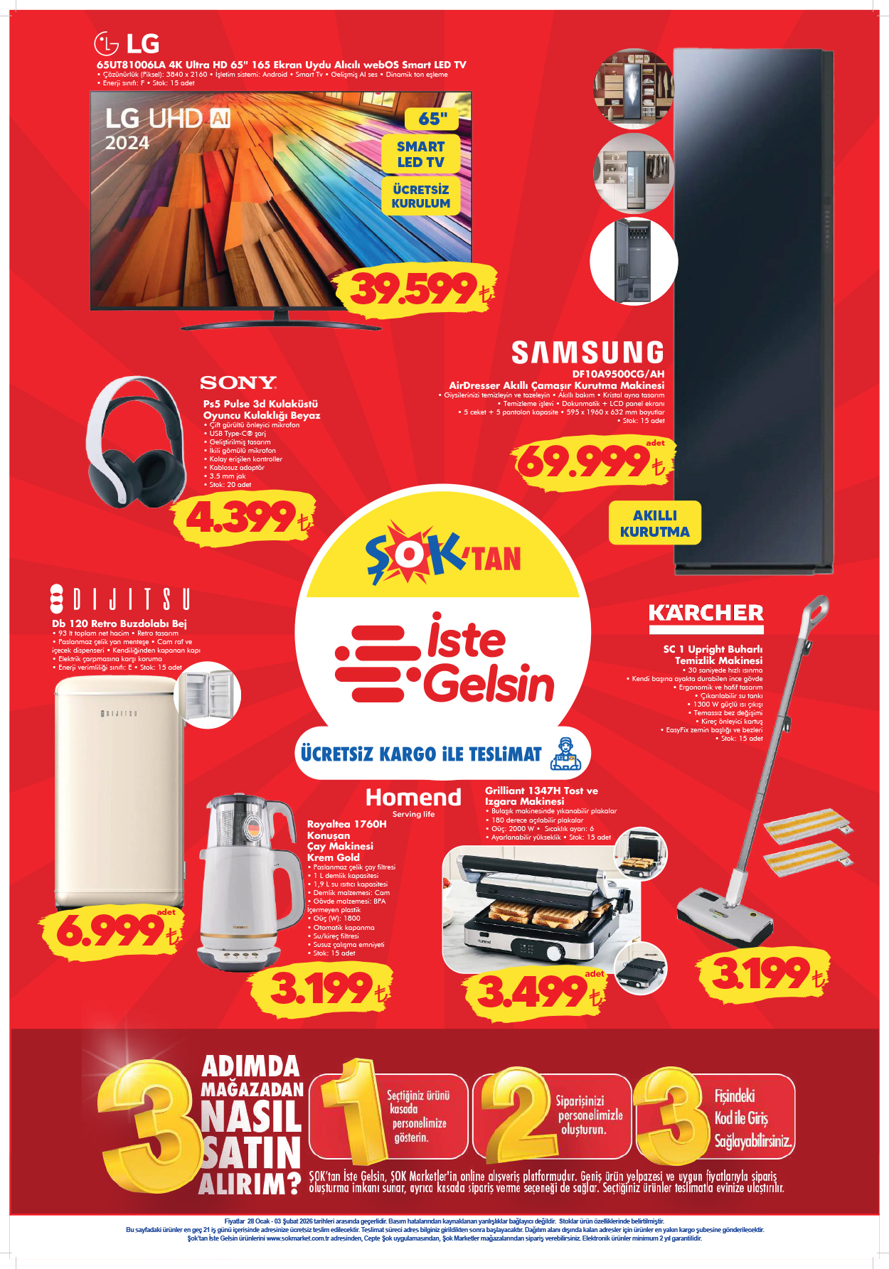 Şok 28 Ocak 2026 Aktüel Ürünler Kataloğu: Ocak Ayı Kapanışına Özel Çarşamba Fırsatları!