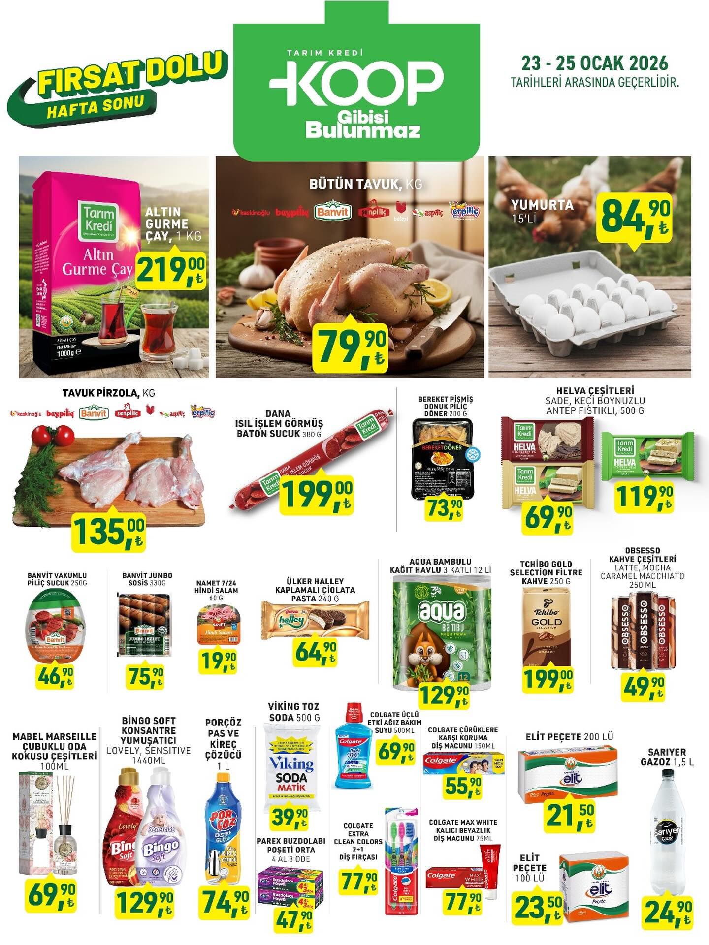 Tarım Kredi Market 23 Ocak 2026 Aktüel Ürünler Kataloğu: Hafta Sonu Fırsatları