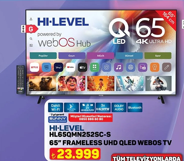 A101 12 Şubat Aldın Aldın Televizyon Kataloğu Kampanyası: QLED, 4K ve Akıllı TV Seçenekleriyle Büyük Fırsatlar