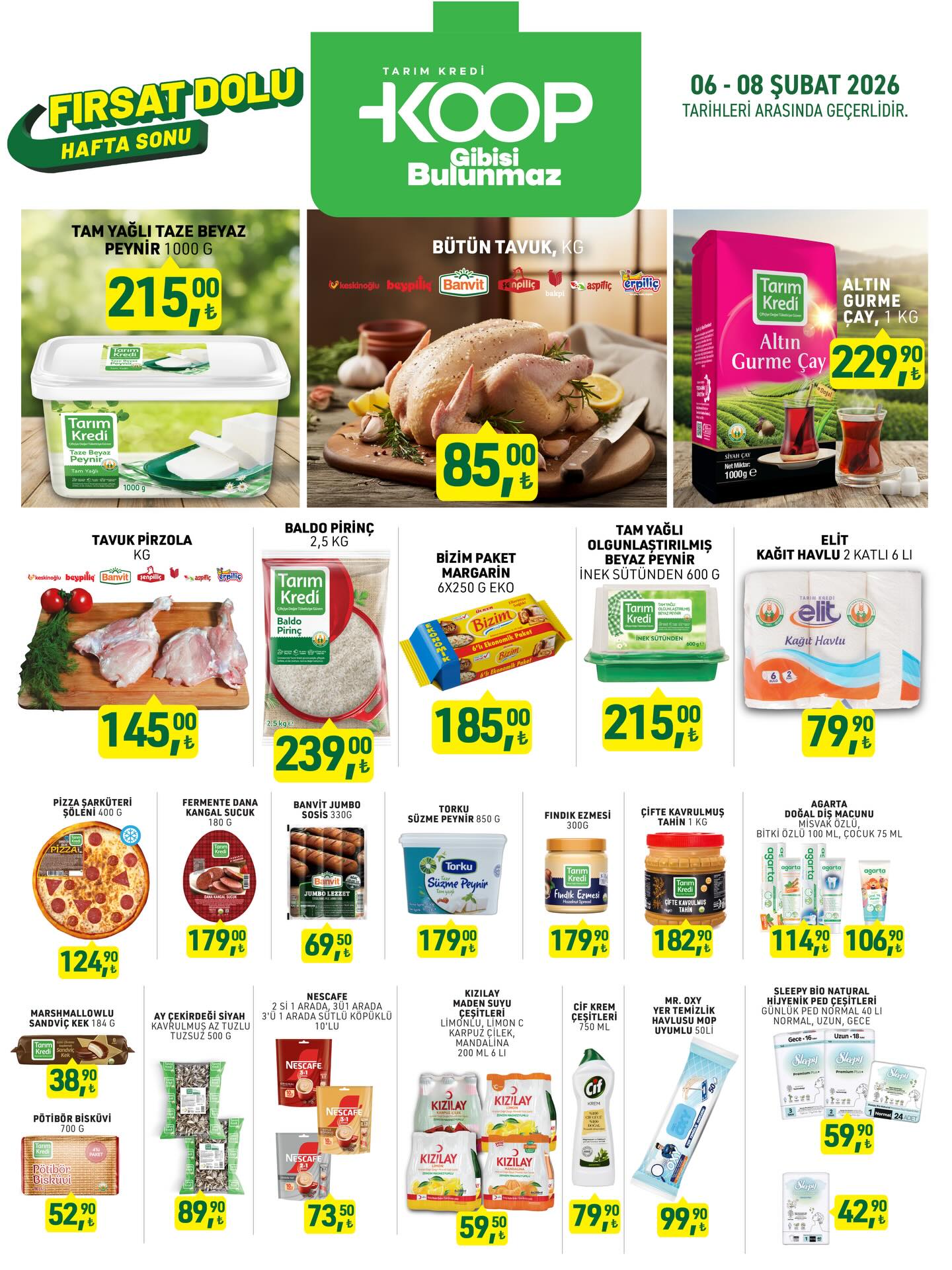 Tarım Kredi Market 6 Şubat 2026 Aktüel Ürünler Kataloğu: Hafta Sonu Fırsatları Dikkat Çekiyor