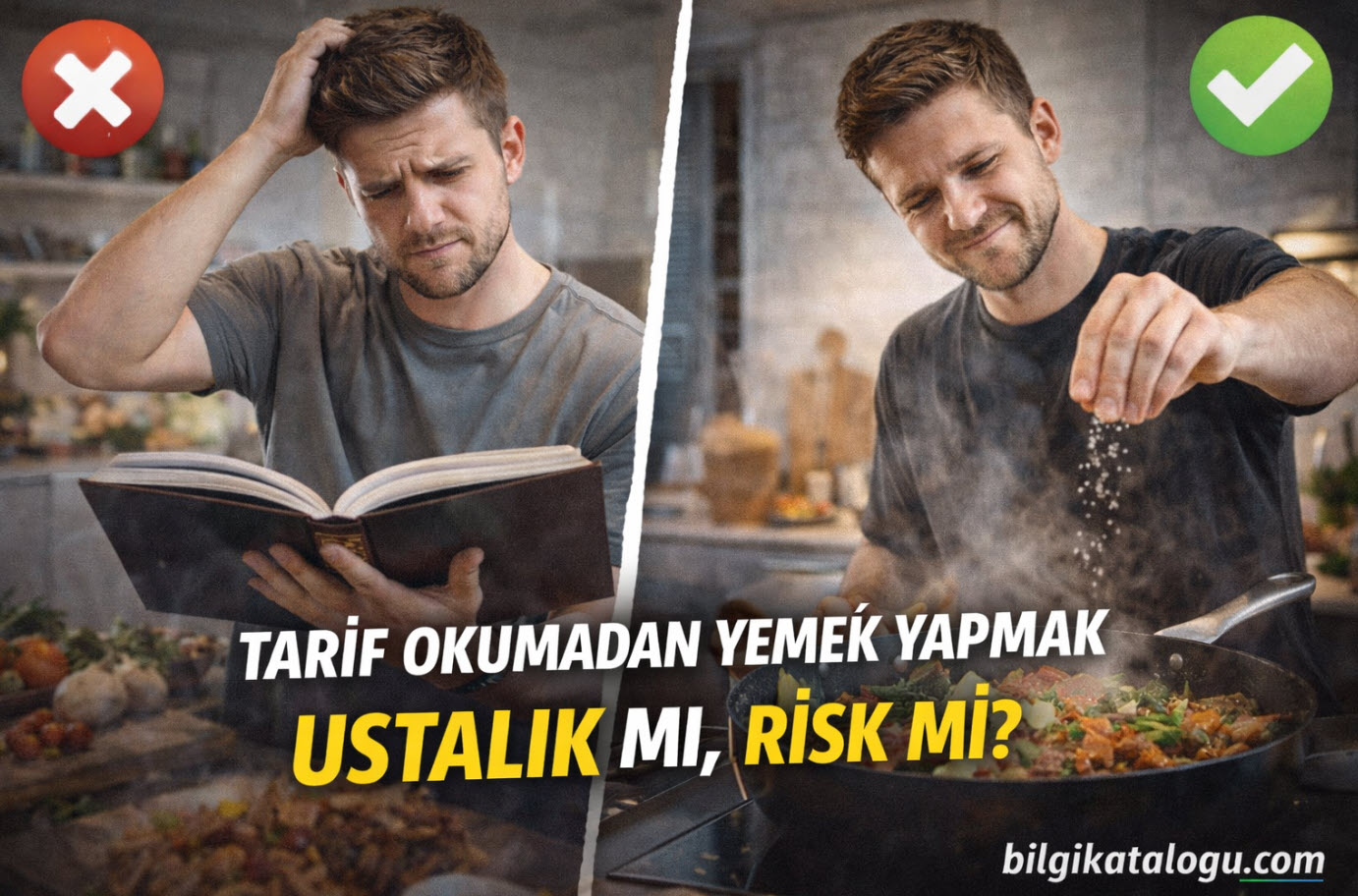 Tarif Okumadan Yemek Yapmak Ustalik mi