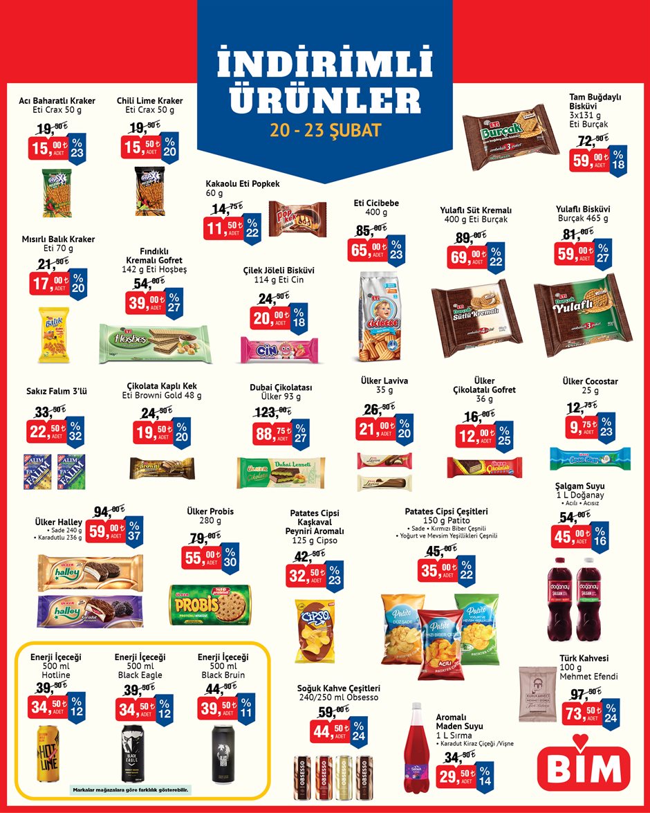 Bim 20 Şubat 2026 İndirimli Ürünler Kataloğu: Hafta Sonuna Özel Büyük Fırsatlar