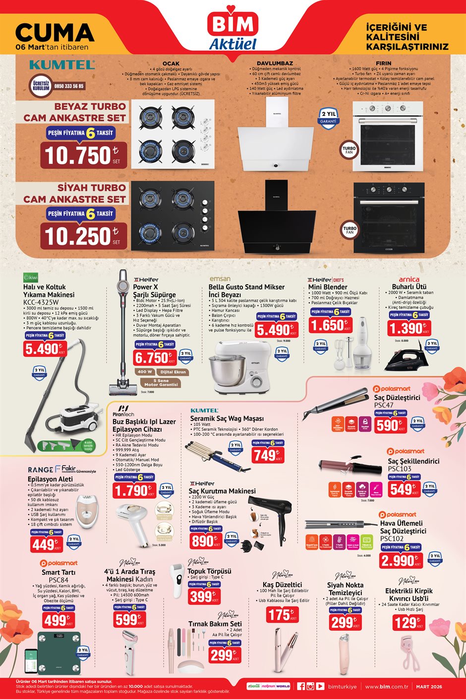 Bim 6 Mart 2026 Aktüel Ürünler Kataloğu: Elektronikten Züccaciyeye Dev Fırsatlar!
