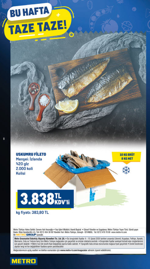 Metro Market 4 Şubat 2026 Aktüel Ürünler Kataloğu – Bu Hafta Taze Taze Fırsatlar