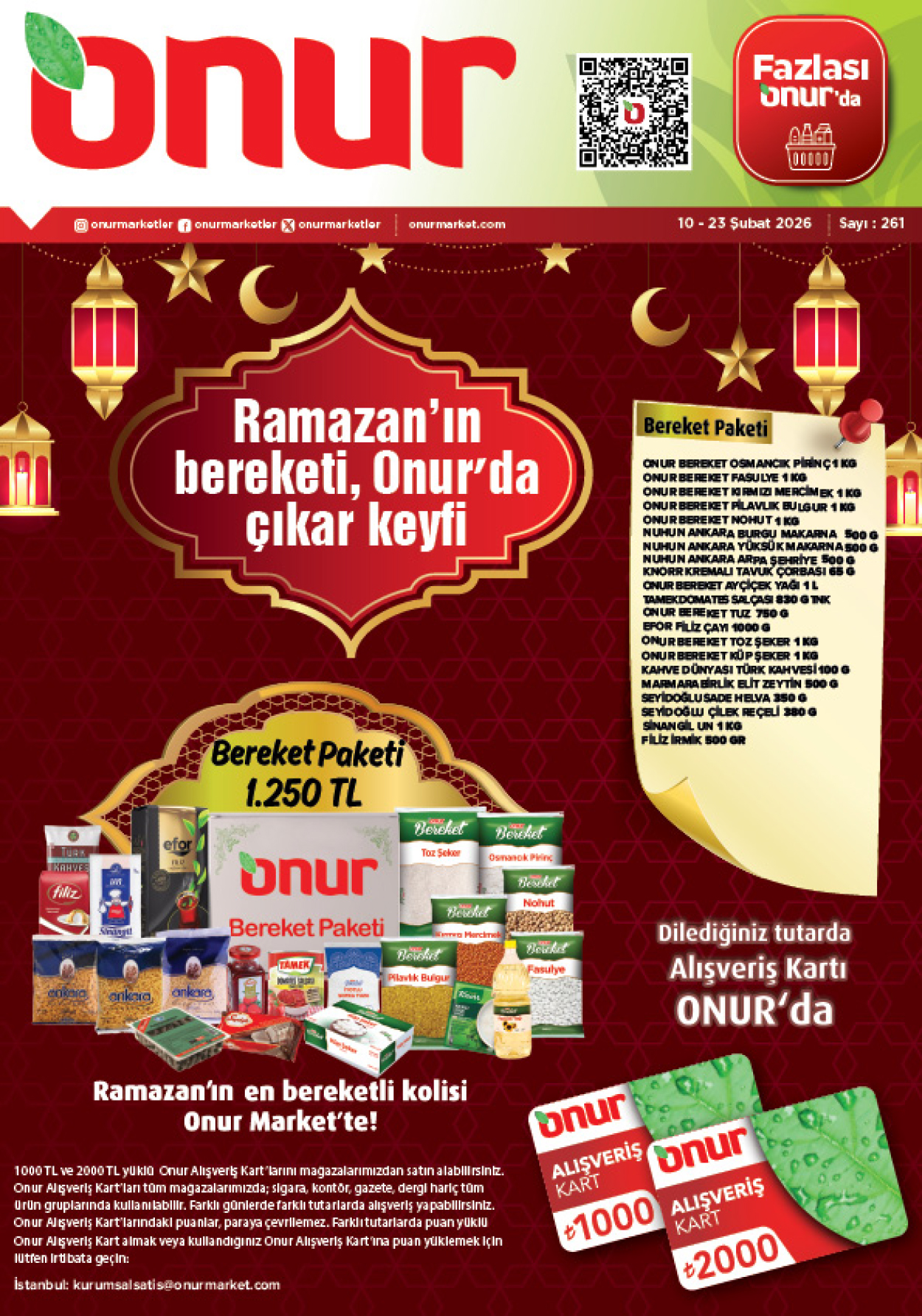 Onur Market 10 Şubat 2026 Kataloğu: Ramazan Bereketi Başlıyor!