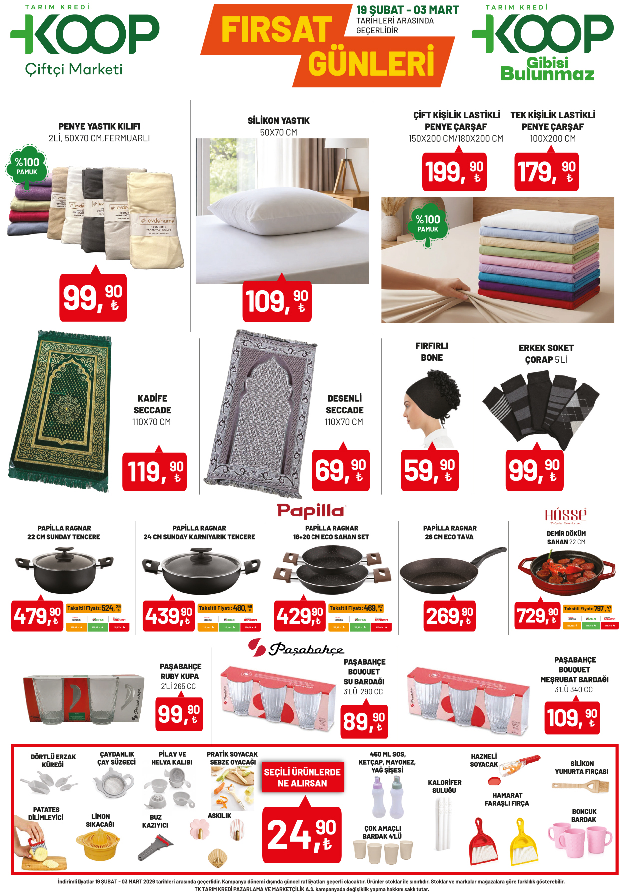 Tarım Kredi Kooperatif Market 19 Şubat 2026 Fırsat Günleri Aktüel Ürünler Kataloğu