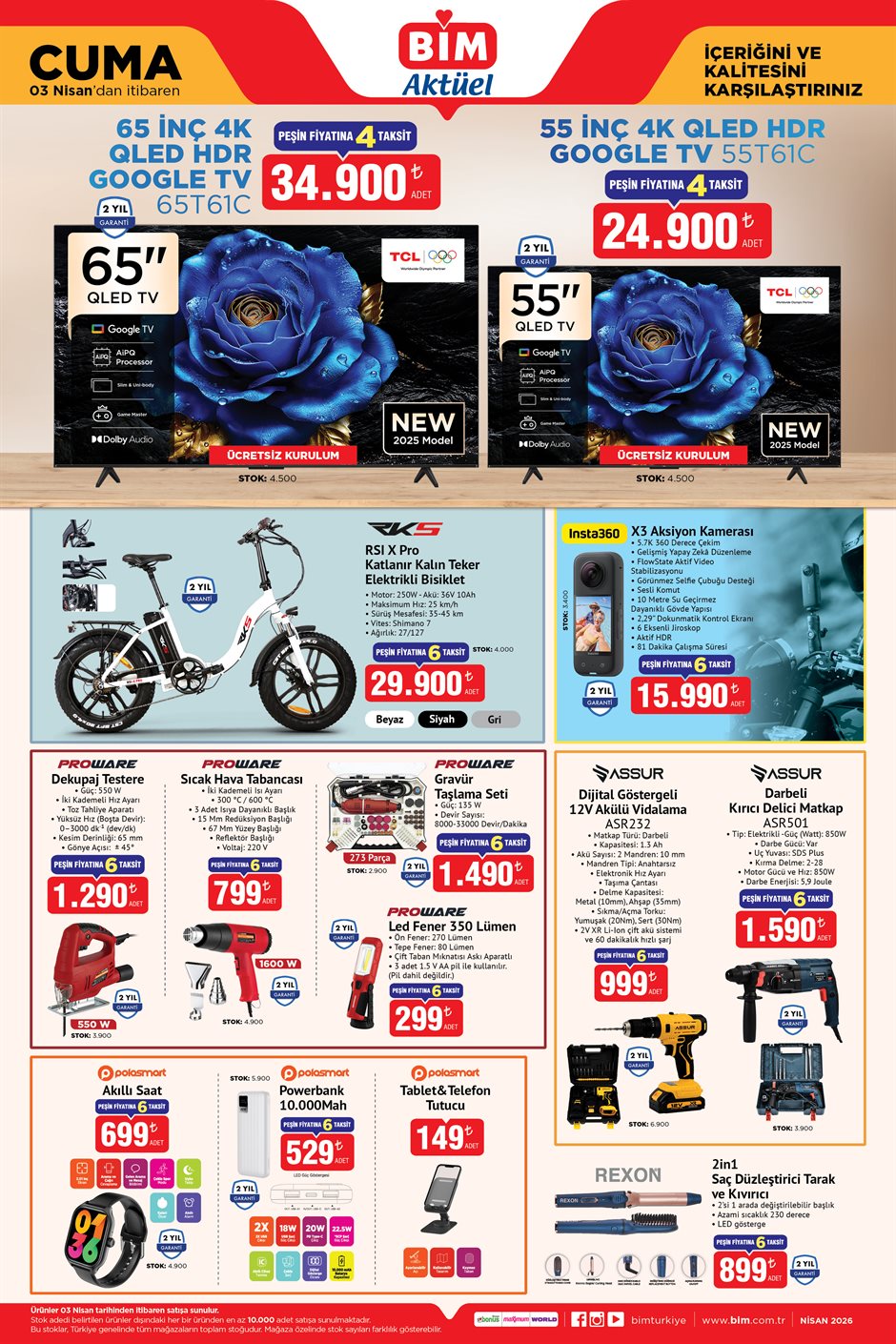 Bim 3 Nisan 2026 Kataloğu Yayınlandı