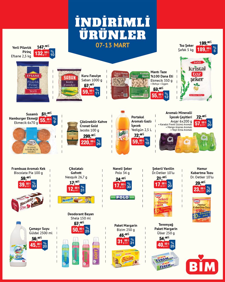Bim 7 Mart 2026 Aktüel Ürünler Kataloğu: Gıda ve Kahvaltılık Ürünlerde Büyük İndirim