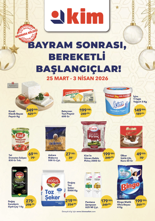 Kim Market 25 Mart 2026 Kataloğu Yayınlandı