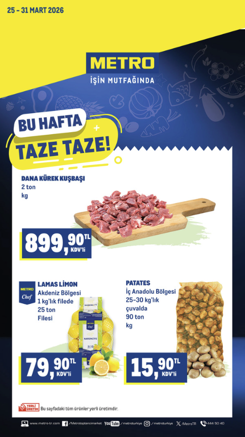 Metro Market 25 Mart 2026 Kataloğu Yayınlandı