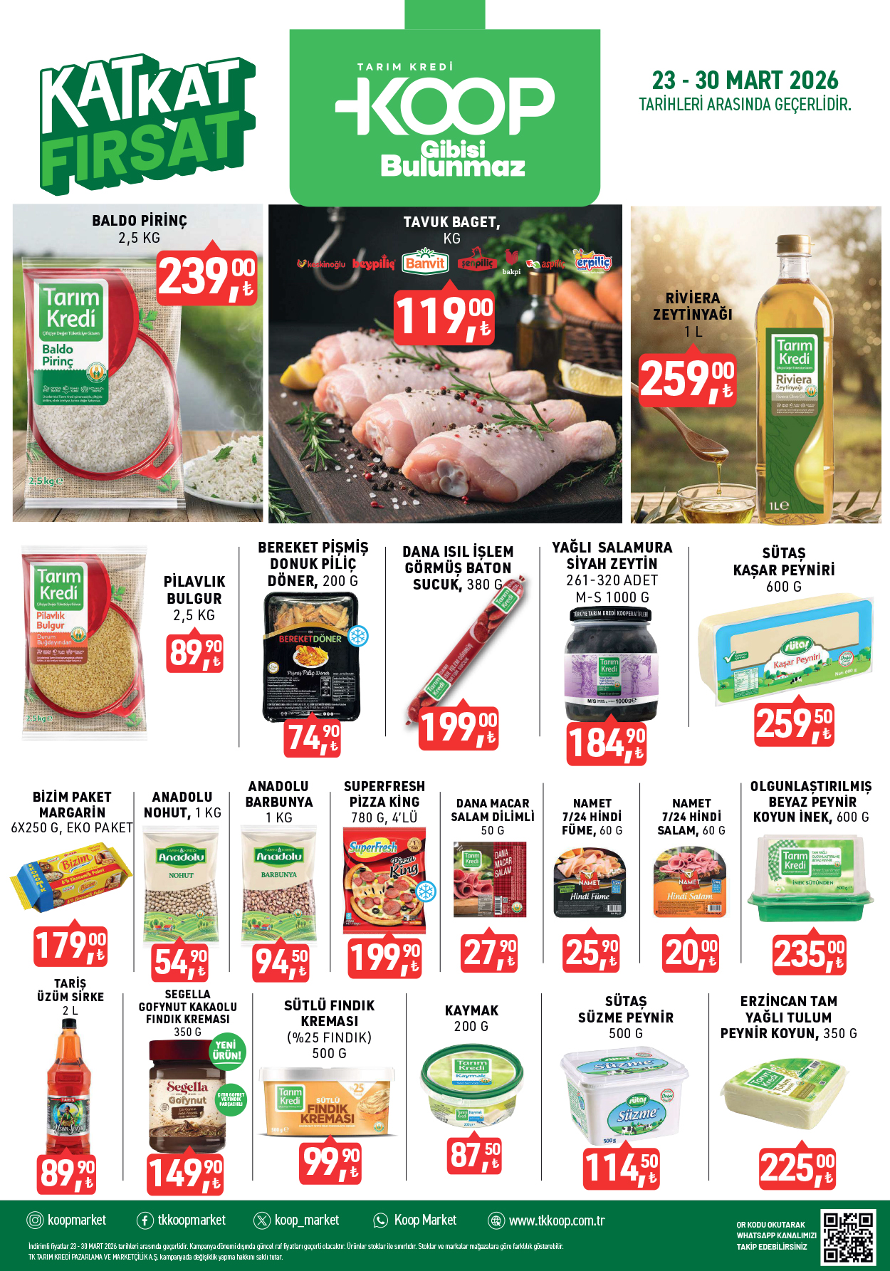 Tarım Kredi Market 23 Mart 2026 Aktüel Kataloğu