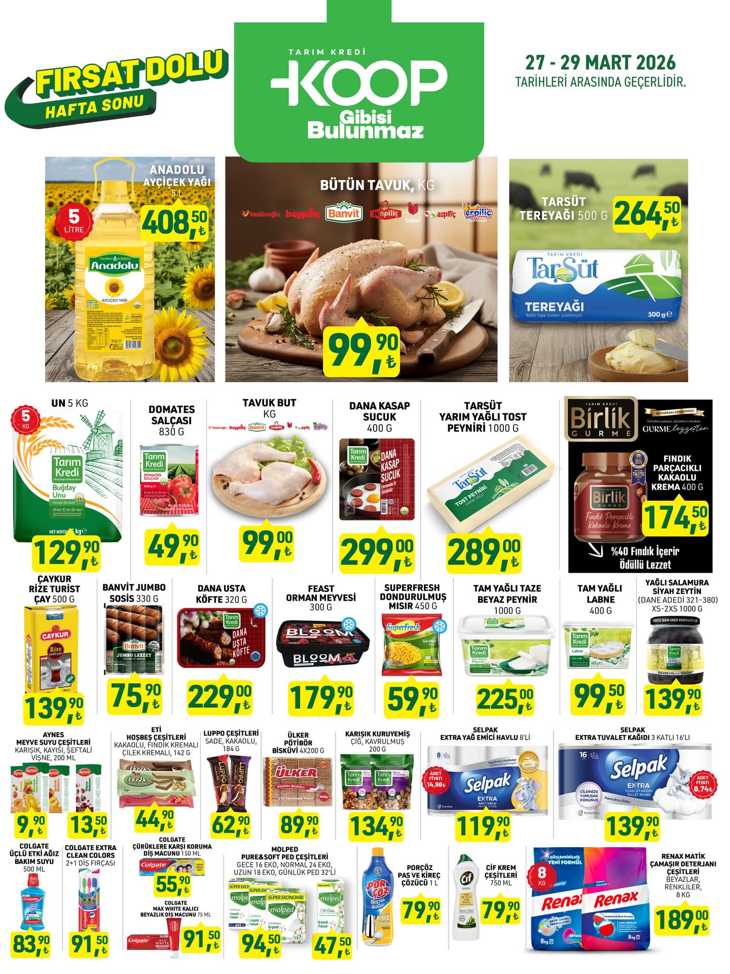 Tarım Kredi Market 27 Mart 2026 Kataloğu