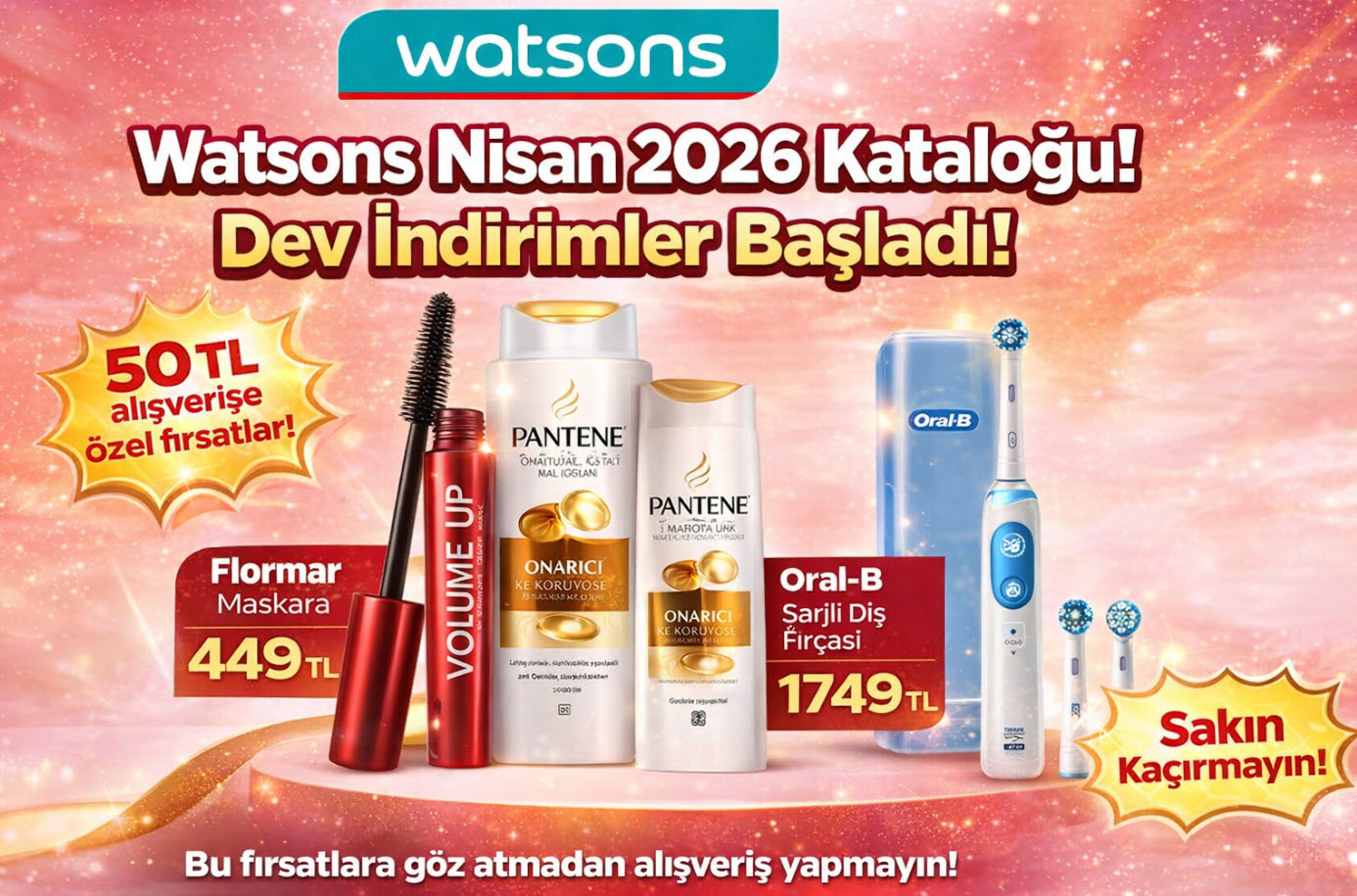 2026 04 01 14 33 07 Watsons Nisan 2026 Kataloğu Yayınlandı! Watsons’tan Nisan Bombası! 50 TL Alışverişe Özel Fırsatlar Şaşırttı