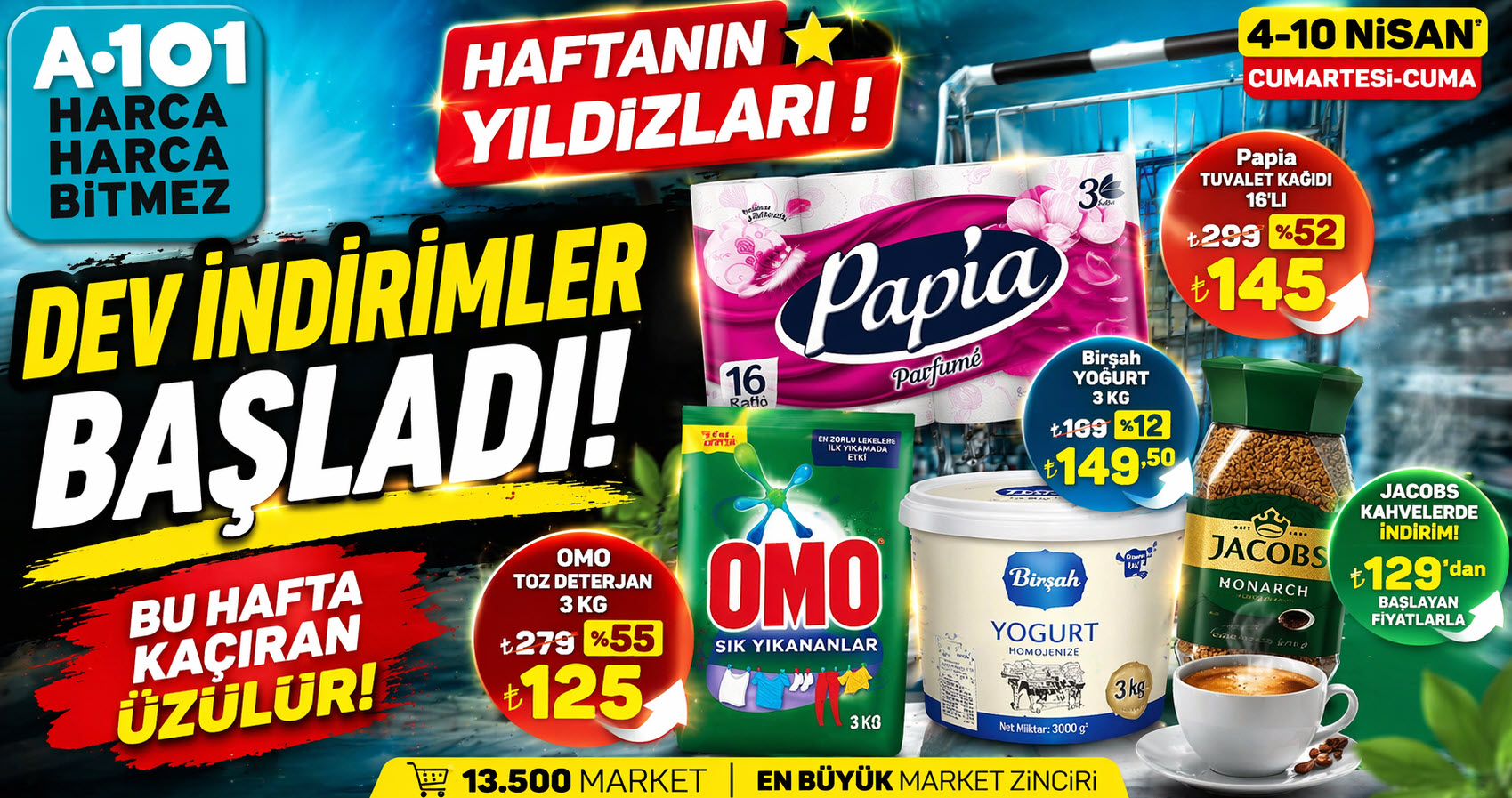 A101 4 Nisan 2026 Kataloğu Yayınlandı! A101’de Bu Hafta Yok Yok! 145 TL’lik Dev İndirim Gündem Oldu