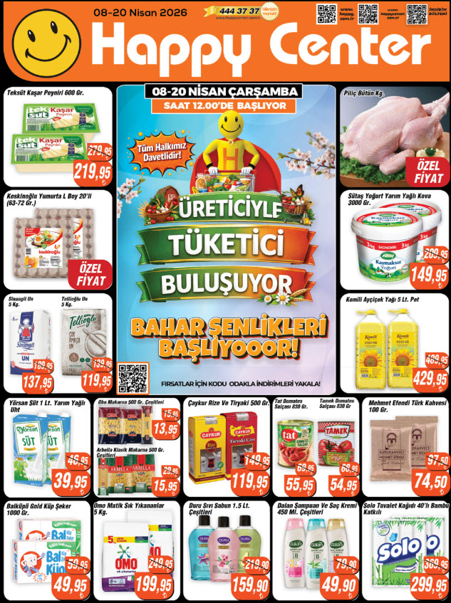 Happy Center 8 Nisan 2026 Kataloğu Yayınlandı