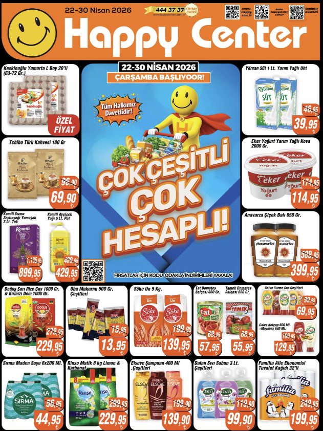 Happy Center 22 Nisan 2026 Kataloğu