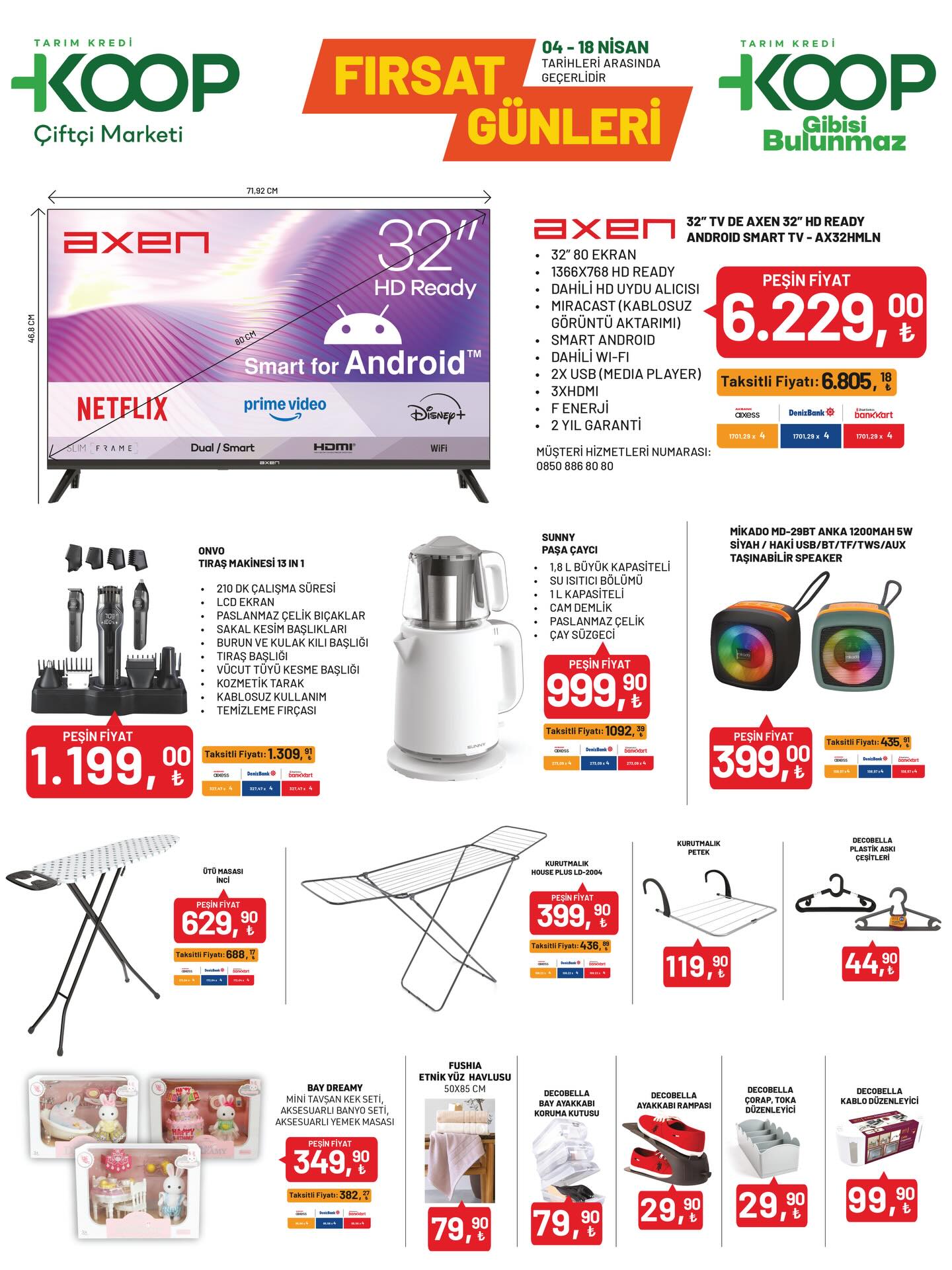 Tarım Kredi Market 4 Nisan Kataloğu Yayınlandı