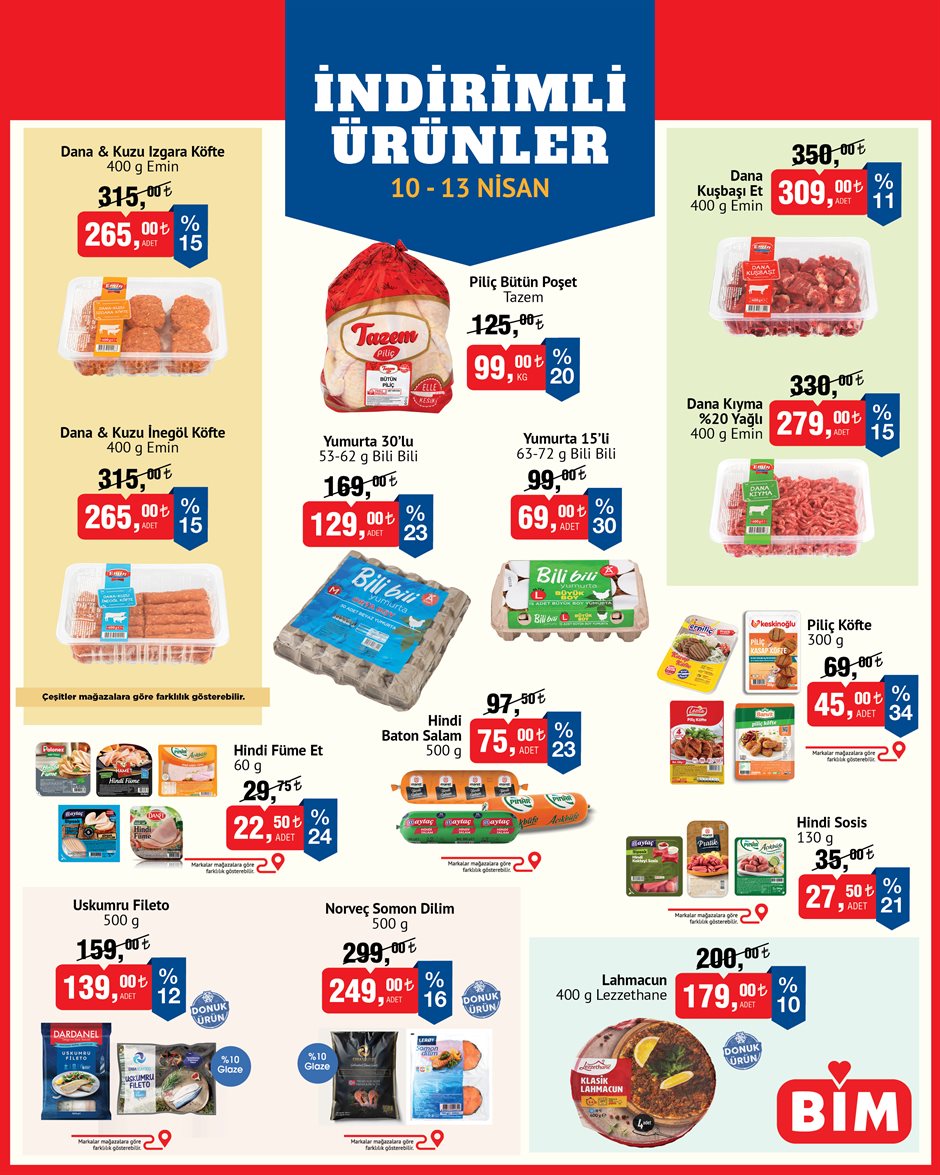 Bim 10 Nisan 2026 Hafta Sonu Kataloğu