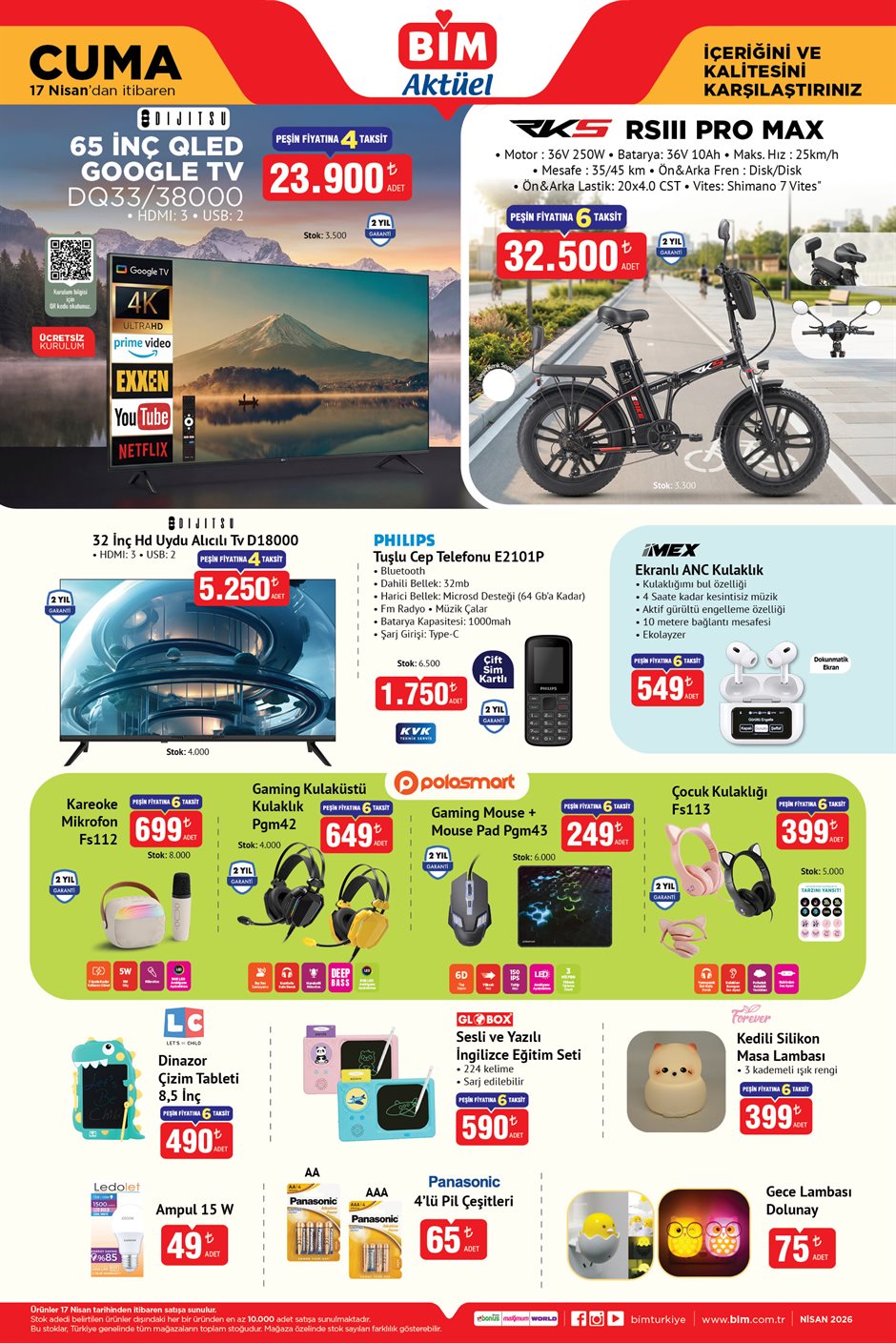 Bim 17 Nisan 2026 Kataloğu Yayınlandı