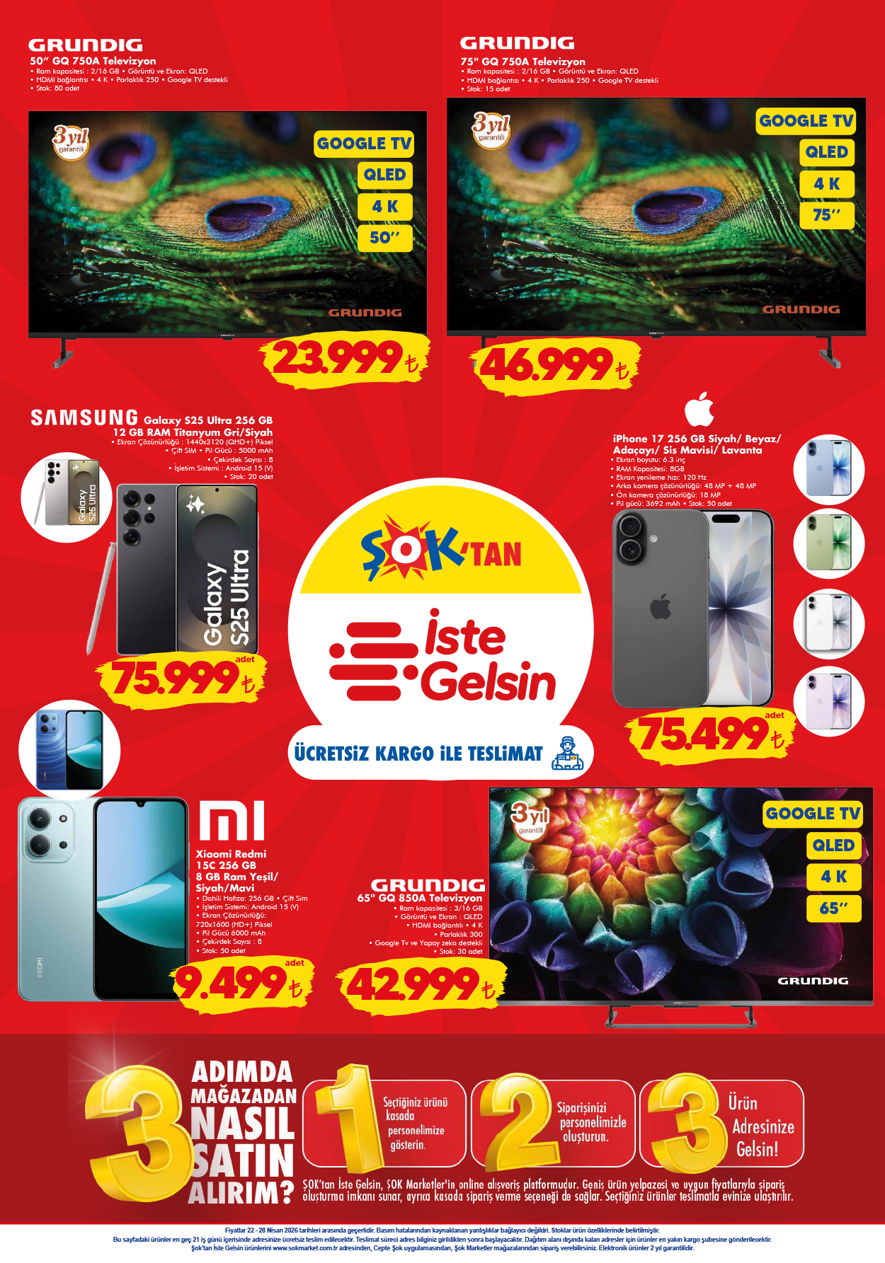 Şok 29 Nisan 2026 Aktüel Ürünler Kataloğu