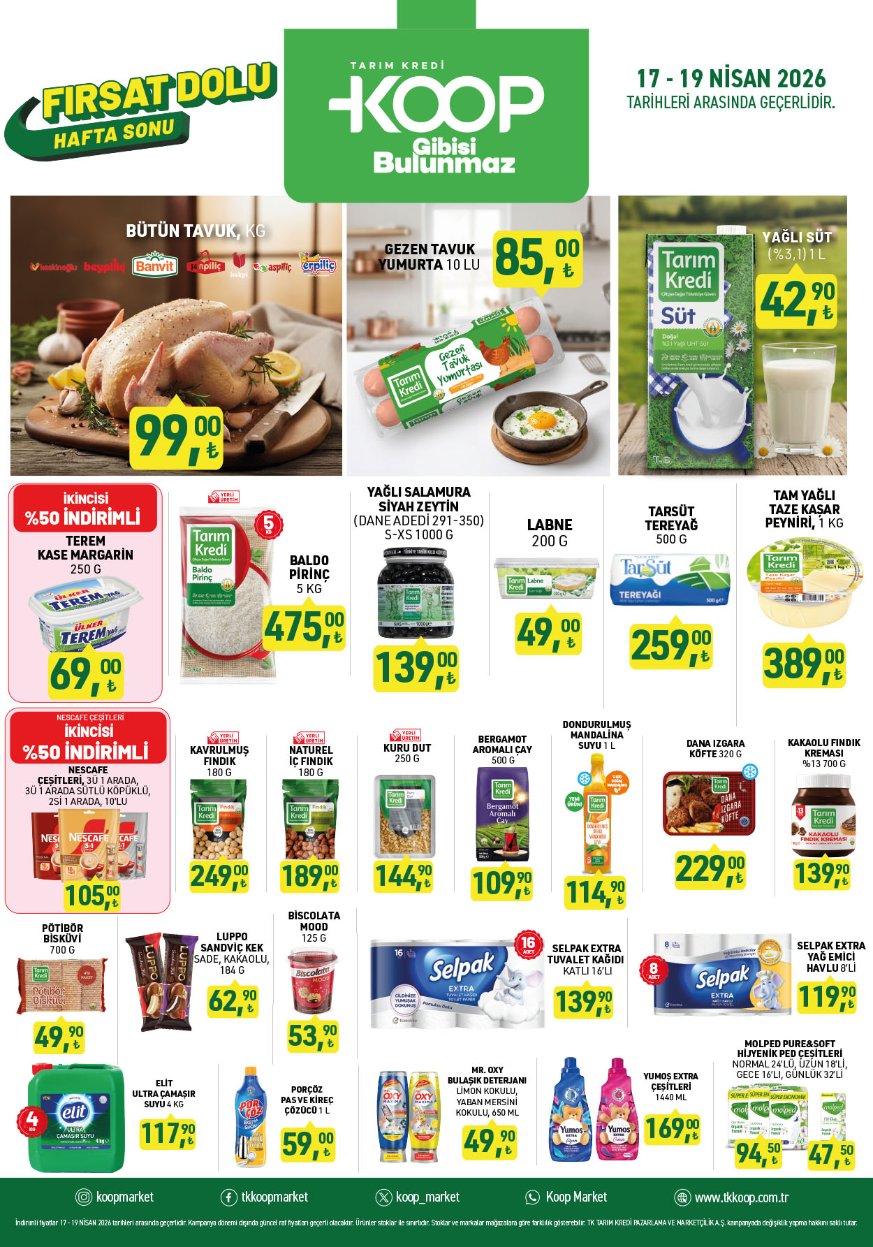 Tarım Kredi Kooperatif 17 Nisan 2026 Kataloğu