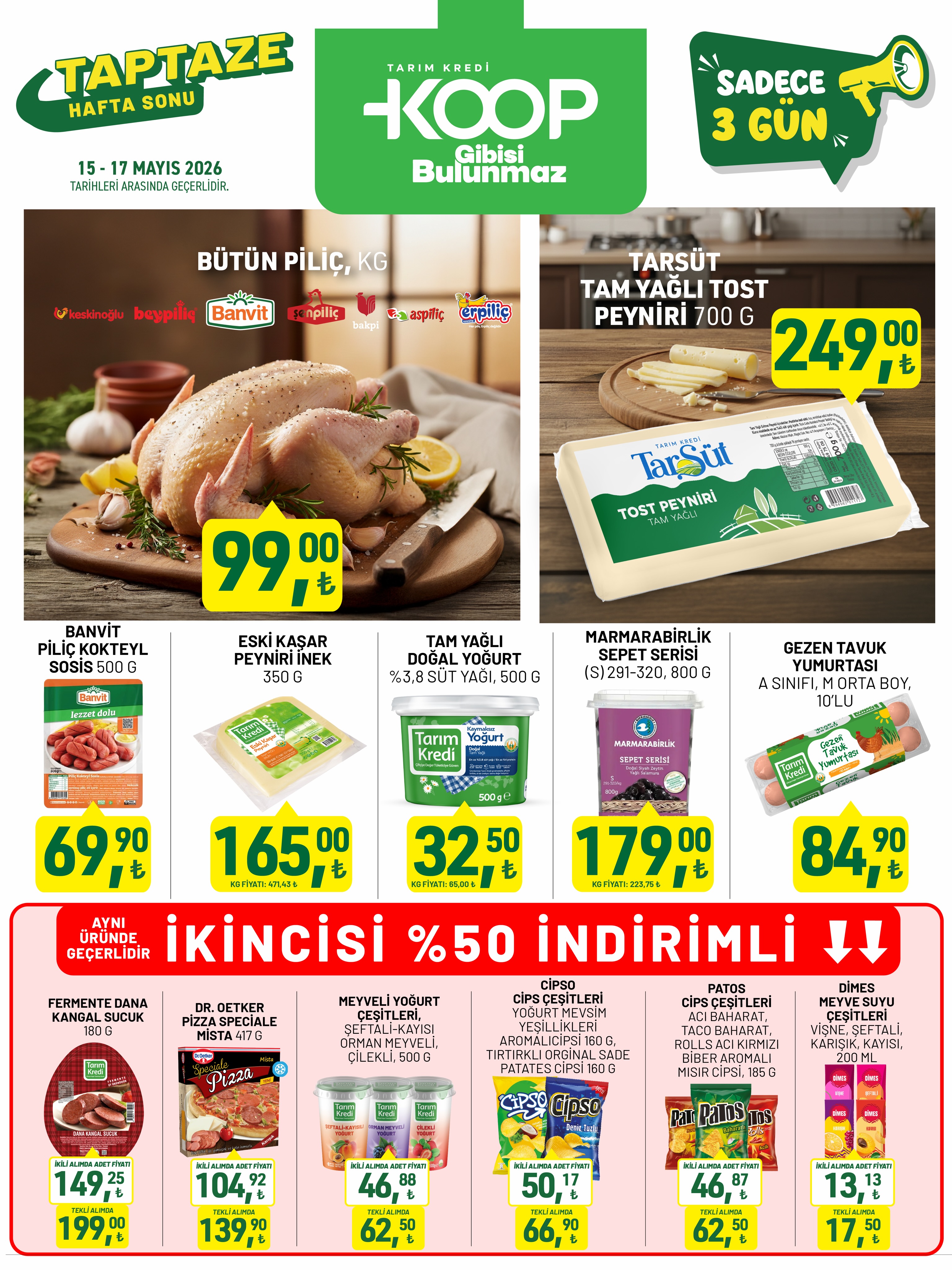 Tarım Kredi Market 15 Mayıs 2026 Kataloğu
